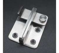 Stainless Steel Door Bolt Latch, No-Drill Punching Wardrobe Lock for Drawer Safety, Anti-Violence Explosion-Proof, Brushed Finish, Small Left