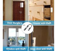 Stainless Steel Door Chain Lock, Heavy-Duty Anti-Theft Spring Lock for Home Security, Quick-Release One-Handed Operation with Vertical/Horizontal Mounting