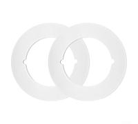 Stainless Steel Door Handle Reinforcement Plate 2mm Thick Anti-Scratch Cover for Knob Lever Deadbolt RV and Pocket Doors with Matte Black Smooth White or(White)