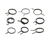 Stainless Steel Door Handle Springs Set, 5 Pieces Interior Door Lever Return Springs Black Torsion Coil Springs Door Knob Latch Replacement Parts(FW-MSDNH)