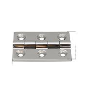Stainless Steel Door Hinge 316 304 6 Hole Rectangular 75 X 50 X 5 Mm Heavy Cabinet Hinge Compatible with Boat(316 Stainless Steel)