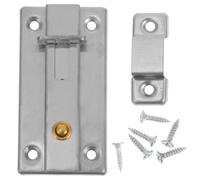 Stainless Steel Door Latch Lock with Padlock Hole for Interior Doors | Simple Screw-on Install, Tamper-resistant Privacy Latch, Silver Polished Finish, for Hotels and Bedrooms