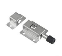 Stainless Steel Door Latch with Automatic Spring Sliding Lock for Enhanced Home Security