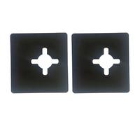 Stainless Steel Door Lock Reinforcement Plates Featuring Front Ball and Hole Filler Covers Providing Extra Security for Home and Office Doors (2pcs)