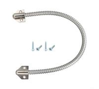 Stainless Steel Door Loop for Access Control Systems, Cable Protection Sleeve with Flexible Gooseneck, 400mm Silver for Under-Door Wiring, Video & Network