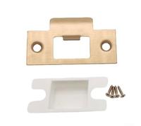 Stainless Steel Door Reinforcement Plate for Garage with Screws, Deadbolt Cover Plate for Enhanced Security, Fits Standard Door Locks, Long Lasting Home Improvement(Rose Gold)