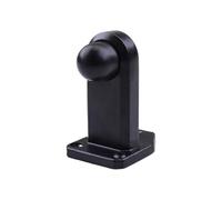 Stainless Steel Door Stop Limiter with Shock Absorbing Design for Enhanced Stability and Protection (Black Long)