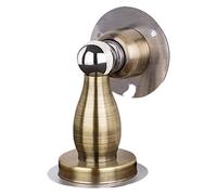 Stainless Steel Door Stops， Door Stoppers Wall Protector Double-Sided Adhesive Tape Screws for Stronger Mount Stainless Steel Stops(Green Bronze)