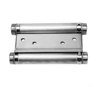 Stainless Steel Double Action Spring Door Hinge - Self Closing Two-Way Swing Hinge - for Bar Counter Freegate - Adjustable Bearing Hardware - Silver Finish - Multiple(4inch)