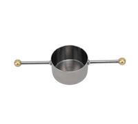 Stainless Steel Double Bead Jigger 30ml Bartender Measuring Cup for Precise Cocktail Mixing (Plated Black)