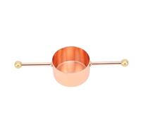 Stainless Steel Double Bead Jigger 30ml Bartender Measuring Cup for Precise Cocktail Mixing (Plated Copper)
