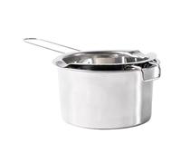 Stainless Steel Double Boiler Pot Melting Bowl 2 Pcs Wax Melting Pot Long Handled 400ml Pan Stainless Steel Double Boiler for Water Heating to Melt