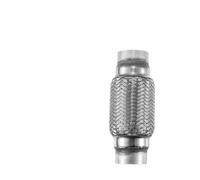 Stainless Steel Double Braid Exhaust Tube Accessories 45mm 47mm 53mm 57mm 64mm 73mm 89mm Exhaust Flex Pipe Universal(53x56x201mm)