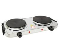 Stainless Steel Double Cooking Plate Silver Electroplate Camping Hobs Hot Plates