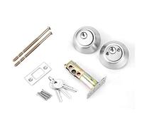Stainless Steel Double Cylinder Deadbolt Lock Sturdy Keyed On Both Sides Wood Door