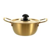 Stainless Steel Double Ear Instant Noodle Pot for Office Cooking | Non Stick Smooth Surface, Multi Stove Compatibility, Safe Cool Handling, Easy Cleanup for Electric Ceramic Stoves