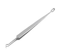 Stainless Steel Double-End Curved Blackhead Remover Tweezers Needle Pimple Comedone Blemish Extractor Cleaner Tool Blackhead Remover Extractor Tool Kit