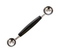 Stainless Steel Double-End Melon and Ice Cream Baller Scoop - HalfFashion Design Fruit Spoon for Watermelon Dessert Cookie Dough Cake Pops