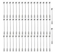 Stainless Steel Double Ended Micro Lab Spatula Sampler, Square & Flat Spoon End, 5.9 inch Lab Spatula for Laboratories, Clinics, Pharmacies, Personal DIY Cosmetics