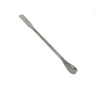 Stainless Steel Double Ended Micro Lab Spatula Sampler, Square & Flat Spoon End, 7" Length