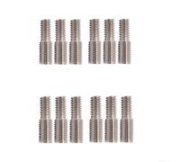 Stainless Steel Double Ended Screw Adapter 7mm to 6mm Thread Reducer Conversion Bolt 1/4-20 and 5/16-24 Bicycle Accessory 3/6/12pcs Silver Oxidised Finish(12PCS)
