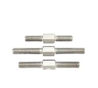 Stainless Steel Double-Ended Threaded Rod, 2 pcs 304 Stainless Steel Left Right Thread Dual Head Stud Bolts M4 M5 M6 M8 M10 M12 M16(M16x140)