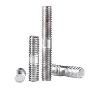Stainless Steel Double-Ended Threaded Rod, 304 Stainless Steel Double Ended Threaded Rod M6 M8 M10 45-90mm For Industrial Food Use(80mm-M10 5)