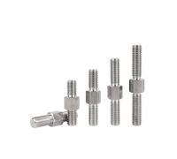 Stainless Steel Double Ended Threaded Rods M5 M6 M8-2pcs Positive and Negative Thread Bar(M8x30mm)