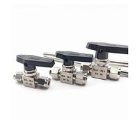 Stainless Steel Double Ferrule Ball Valve 6mm 8mm 10mm 1/8" 1/4" 3/8" Straight-Through Switching Valve(316L,1/8")