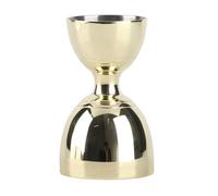 Stainless Steel Double Head Cocktail Jigger Bartending Tool 30ml 60ml Measuring Cup for Home Bar (Gold)