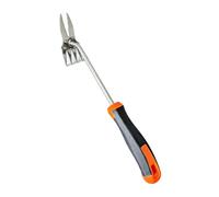 Stainless Steel Double Head Weeder with 4 Teeth and 2 Teeth Ends, Double Head Weeding Tool for Efficient Garden Weed Removal