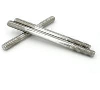 Stainless steel double headed bolt, Double End Stud Screws Threaded Rod M3-M8 35-200mm 304 A2 SS Headless Bolts Tooth Stick(M3 40mm)