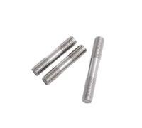 Stainless steel double headed bolt, Double Ended Stud Screws 304 Stainless Steel Rod Bolt Head Multiple Sizes 1-10 Pcs(5pcs M5X60)