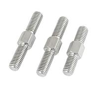 Stainless steel double headed bolt, Double-Ended Stud Screws Threaded Rod M4 Left Right Thread 304 Stainless M4x30mm 5pcs