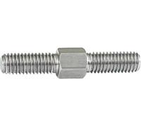 Stainless steel double headed bolt, M6 304 SS Double End Stud Screws Left Right Thread Tight Adjustable Push Bolts, 40-90mm(M6 X 70mm 5pcs)