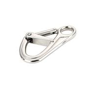 Stainless Steel Double Insurance Spring Shackle Hook Buckle 110 * 65mm Outdoor Marine Mountaineering and Rock Climbing Hardware Accessories,Corrosion-Resistant