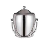 Stainless Steel Double-Layer Insulation Ice Bucket Portable Champagne Bucket with Lid KTV Bar Wine Barrel for Parties, Restaurants