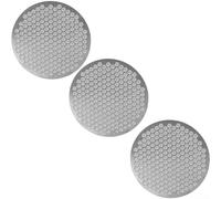 Stainless steel double layer puck screen for espresso machines, designed to fit For Portafilter sizes with uniform filter hole distribution (S)