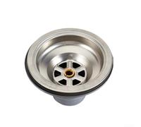 Stainless Steel Double Layer Sink Strainer for Home Plumbing, Rust Proof Drain Filter Basket for Kitchen and Bathroom, 11 cm Diameter(Drain)