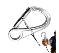 Stainless Steel - Double Self-Locking Stainless Steel Heavy Duty - s Climbing | for Hiking Camping Key Management Backpack Dog Sports