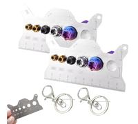 Stainless Steel Double-Sided Bolt Gauge Card, 2-Piece Set for Metric and Imperial Thread Measurement, High Precision Thread Pitch Gauge, Zinc Alloy Construction for Mechanics and Engineers