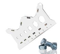 Stainless Steel Double-sided Bolt Gauge Card, Bolt Measuring Tool, Portable Metal Gauge Measuring Thickness Tools High Accuracy, Standard Accurate Nut Identifier For Auto Pipe Furniture Installation