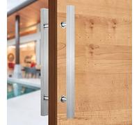 Stainless Steel Double Sided Door Handle, Contemporary Bar Design for Entry, RV, Interior Doors in Kitchen, Bathroom, and Commercial Spaces