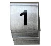 Stainless Steel Double-Sided Table Number Signs, Reusable Table Numbers for Weddings, Restaurants, and Conference Lectures(20-30)