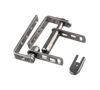 Stainless Steel Double Swinging Door Hinges Self-Return Cafe Bar Hardware Saloon Gate Hinge Set for Home Improvement(M)