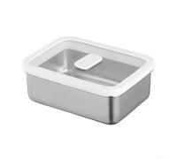 Stainless Steel Dough Fermentation Bin with Visual Inspection Lid and Gas Escape Port for Predictable Sourdough and Brioche Results (400ml)