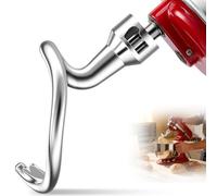 Stainless Steel Dough Hook, K45DH Spiral Hook, Dishwasher Safe Attachment, Efficient Kneading Accessory for Bread, Pizza, Pasta, Cookies, Replacement Parts for 4.5/5 Quart Tilt-Head Stand Mixer
