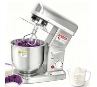 Stainless Steel Dough Mixer 500W Commercial Stand Mixer with Tilt-Head Design, 3-Speed Control & Complete Accessories Set for Bakeries Pizzerias Professional Kitchens Capacity Options(10L)