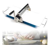Stainless Steel Dough Sheeter - Adjustable Thickness for Perfect Pizza, Croissants & Bakery Items - Essential Kitchen Tool for Home & Commercial Use