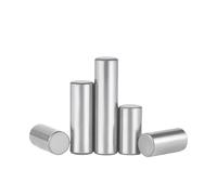Stainless steel dowel pin, 12mm Outer Diameter Column Pin Cylindrical Locating Pins Solid Fixing Dowel Head Chamfer Bearing Stee L2pcs(12mmx50mm)